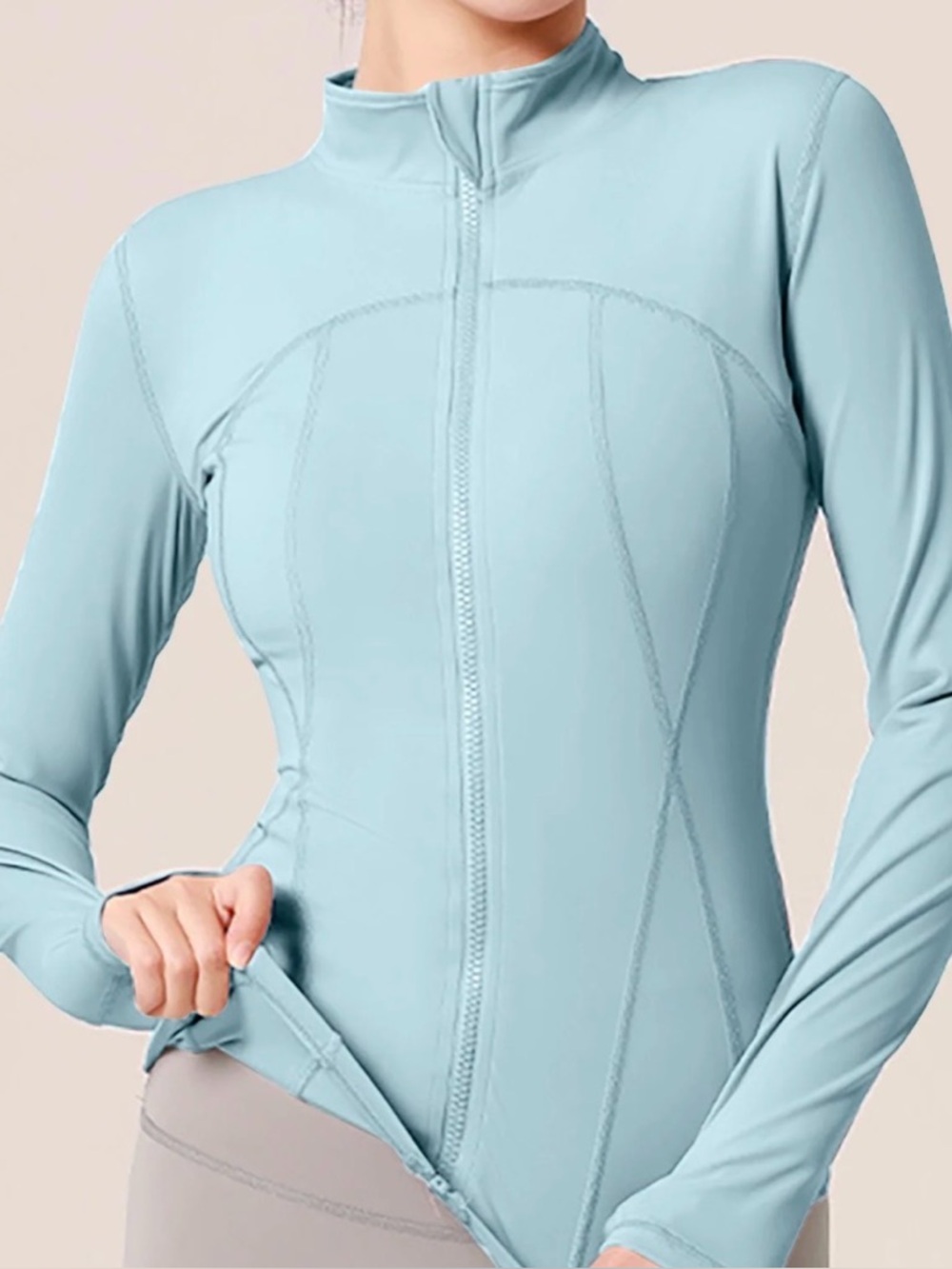 lululemon athletica pale blue performance jacket